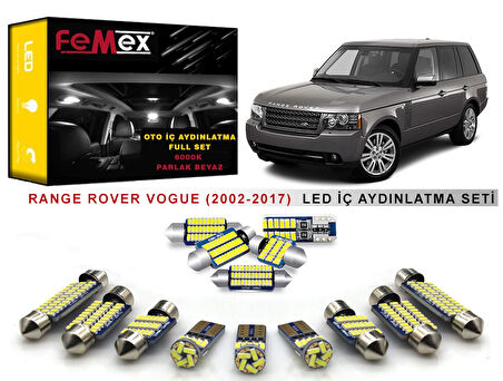 Range Rover Vogue (2002-2017) LED İç Aydınlatma Ampul Seti FEMEX Parlak Beyaz