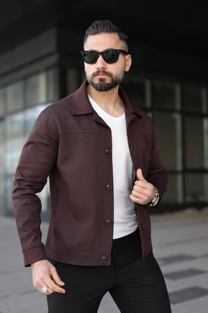 Gizli Cep Detaylı Düğmeli Comfort Kumaş Ceket