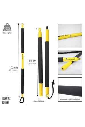 Fitness Egzersiz Sopası Fitnes Stick