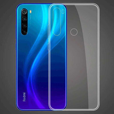 Xiaomi Redmi Note 8T Kılıf Şeffaf İnce Esnek Silikon Kılıf Zipax-Süper