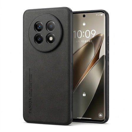 Oppo Realme 13 Pro Uyumlu Kılıf Deri Görünümlü Şık Tasarım Hlt-Hide