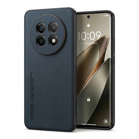 Oppo Realme 13 Pro Uyumlu Kılıf Deri Görünümlü Şık Tasarım Hlt-Hide