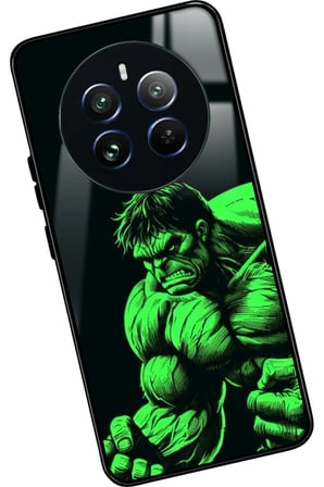 Realme 12 Uyumlu Hulk Tasarımlı Parlak Silikon Kılıf