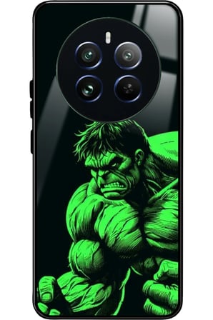 Realme 12 Uyumlu Hulk Tasarımlı Parlak Silikon Kılıf