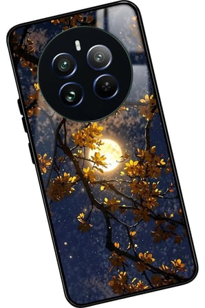 Realme 12 Uyumlu Van Gogh Ağaç Tablosu Tasarımlı Parlak Silikon Kılıf