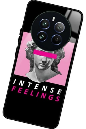 Realme 12 Uyumlu Intense Feelıngs Tasarımlı Parlak Silikon Kılıf