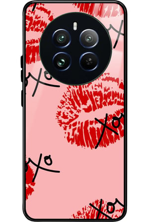 Realme 12 Uyumlu Dudak Tasarımlı Parlak Silikon Kılıf