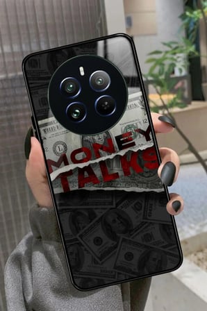 Realme 12 Uyumlu Money Tasarımlı Parlak Silikon Kılıf