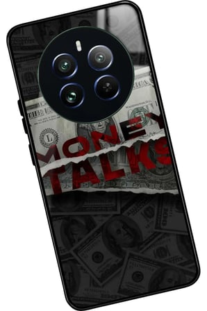 Realme 12 Uyumlu Money Tasarımlı Parlak Silikon Kılıf