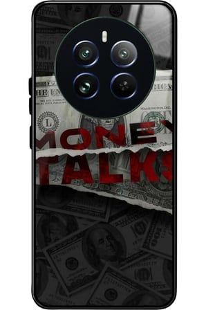 Realme 12 Uyumlu Money Tasarımlı Parlak Silikon Kılıf