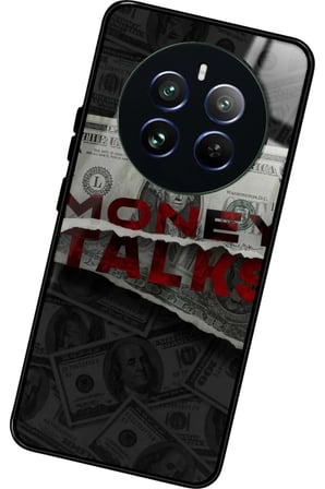 Realme 12 Uyumlu Money Tasarımlı Parlak Silikon Kılıf