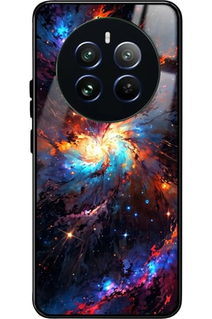 Realme 12 Uyumlu Soyut Sanat Tasarımlı Parlak Silikon Kılıf