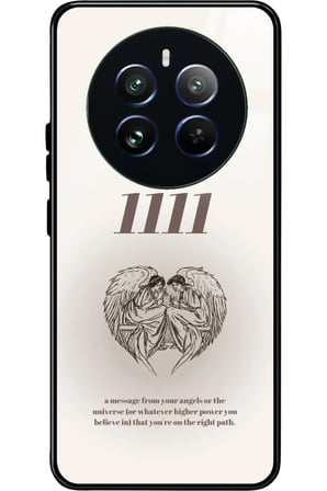 Realme 12 Uyumlu 1111 Yazılı Parlak Silikon Kılıf