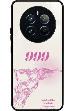 Realme 12 Uyumlu 999 Yazılı Parlak Silikon Kılıf