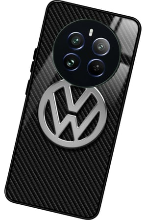 Realme 12 Uyumlu Araba Logosu Tasarımlı Parlak Silikon Kılıf