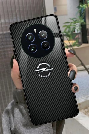Realme 12 Uyumlu Araba Logosu Tasarımlı Parlak Silikon Kılıf