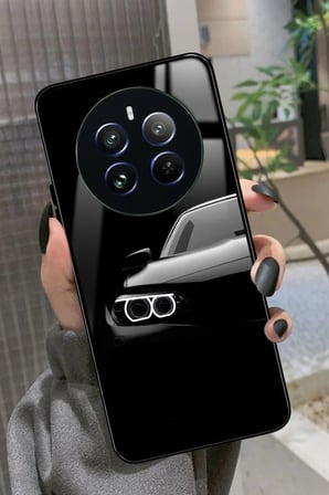 Realme 12 Uyumlu Araba Tasarımlı Parlak Silikon Kılıf