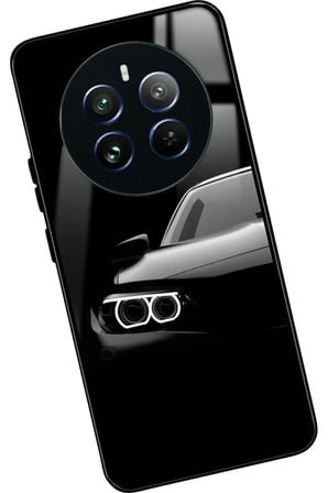 Realme 12 Uyumlu Araba Tasarımlı Parlak Silikon Kılıf