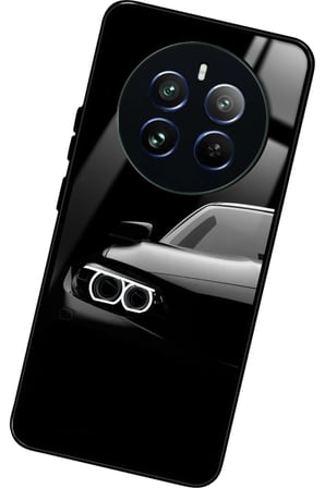 Realme 12 Uyumlu Araba Tasarımlı Parlak Silikon Kılıf