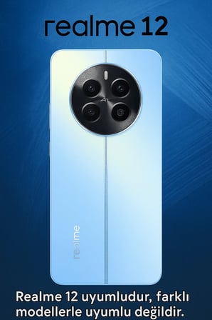 Realme 12 Uyumlu Yılan Tasarımlı Parlak Silikon Kılıf