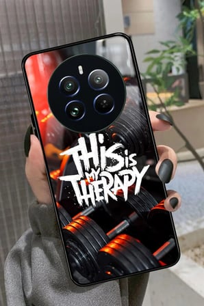 Realme 12 Uyumlu Gym Tasarımlı Parlak Silikon Kılıf