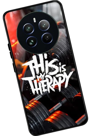 Realme 12 Uyumlu Gym Tasarımlı Parlak Silikon Kılıf