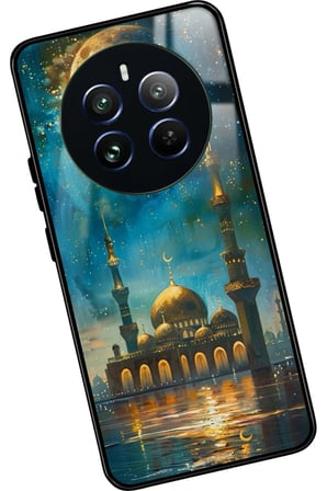 Realme 12 Uyumlu Cami Tasarımlı Parlak Silikon Kılıf