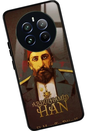 Realme 12 Uyumlu Abdülhamid Han Tasarımlı Parlak Silikon Kılıf