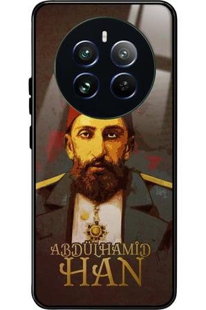 Realme 12 Uyumlu Abdülhamid Han Tasarımlı Parlak Silikon Kılıf