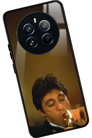 Realme 12 Uyumlu Tony Montana Tasarımlı Parlak Silikon Kılıf