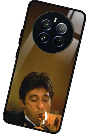 Realme 12 Uyumlu Tony Montana Tasarımlı Parlak Silikon Kılıf