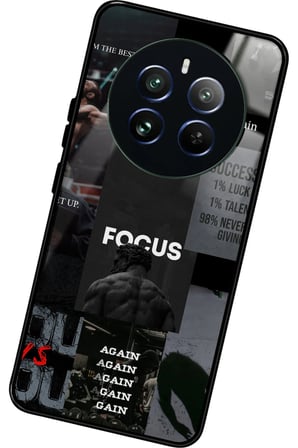 Realme 12 Uyumlu Gym Tasarımlı Parlak Silikon Kılıf