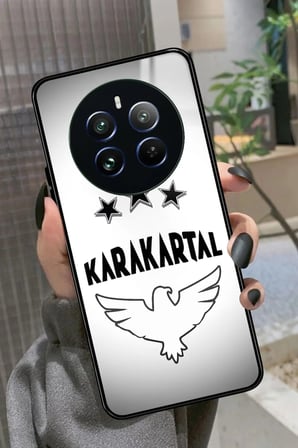 Realme 12 Uyumlu Karakartal Tasarımlı Parlak Silikon Kılıf