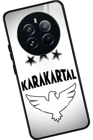 Realme 12 Uyumlu Karakartal Tasarımlı Parlak Silikon Kılıf