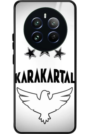 Realme 12 Uyumlu Karakartal Tasarımlı Parlak Silikon Kılıf
