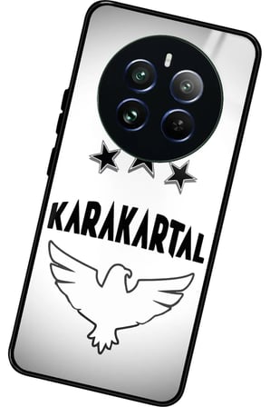 Realme 12 Uyumlu Karakartal Tasarımlı Parlak Silikon Kılıf
