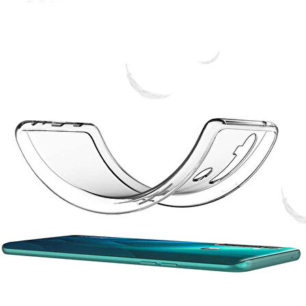 Oppo Realme 5i Kılıf Şeffaf İnce Esnek Silikon Kılıf Zipax-Süper