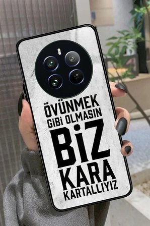 Realme 12 Uyumlu Söz Yazılı Parlak Silikon Kılıf