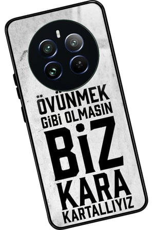 Realme 12 Uyumlu Söz Yazılı Parlak Silikon Kılıf