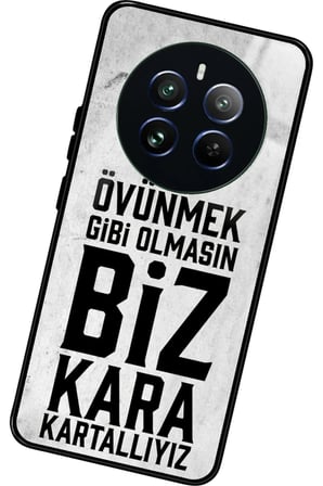 Realme 12 Uyumlu Söz Yazılı Parlak Silikon Kılıf