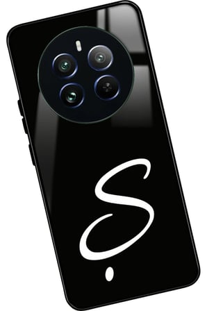 Realme 12 Uyumlu Ş Harfi Yazılı Parlak Silikon Kılıf
