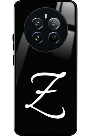 Realme 12 Uyumlu Z Harfi Yazılı Parlak Silikon Kılıf
