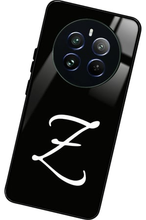 Realme 12 Uyumlu Z Harfi Yazılı Parlak Silikon Kılıf