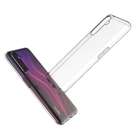 Oppo Realme 6 Pro Kılıf Şeffaf İnce Esnek Silikon Kılıf Zipax-Süper