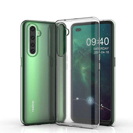 Oppo Realme 6 Pro Kılıf Şeffaf İnce Esnek Silikon Kılıf Zipax-Süper