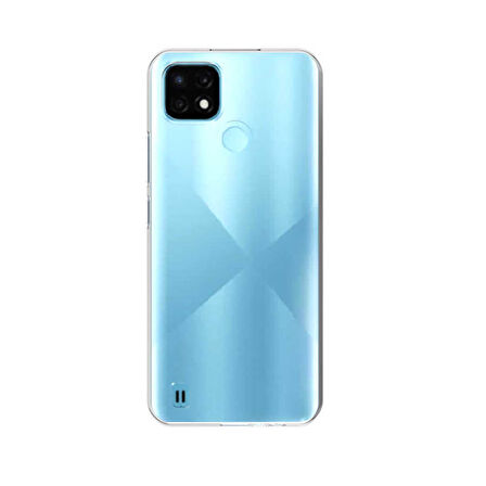 Oppo Realme C25 Kılıf Şeffaf İnce Esnek Silikon Kılıf Zipax-Süper