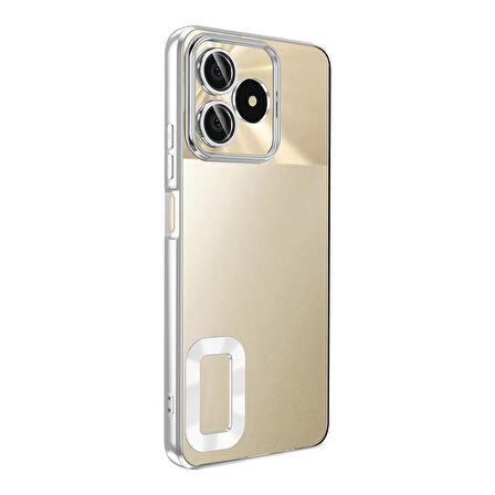 Realme Note 50 Kılıf Kamera Korumalı Logo Gösteren Silikon Zr-Omega