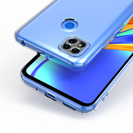 Xiaomi Redmi 10A Kılıf Şeffaf İnce Esnek Silikon Kılıf Zipax-Süper