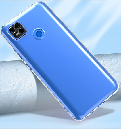 Xiaomi Redmi 10A Kılıf Şeffaf İnce Esnek Silikon Kılıf Zipax-Süper