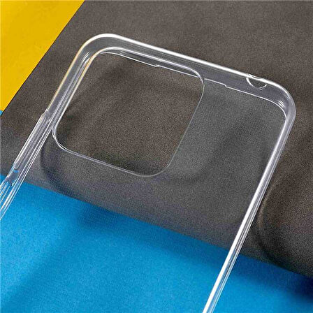 Xiaomi Redmi 10C Kılıf Şeffaf İnce Esnek Silikon Kılıf Zipax-Süper